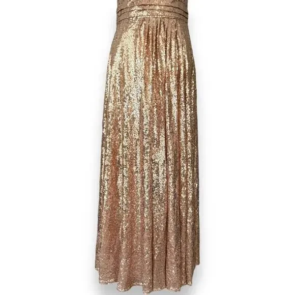 kate kasin gold sequin dress Amazon.com: Kate Kasin Rose Gold Sequined Bridesmaid Dress Empired Waist  for Evening Plus Size USA18 KK199-2 : Clothing, Shoes & Jewelry